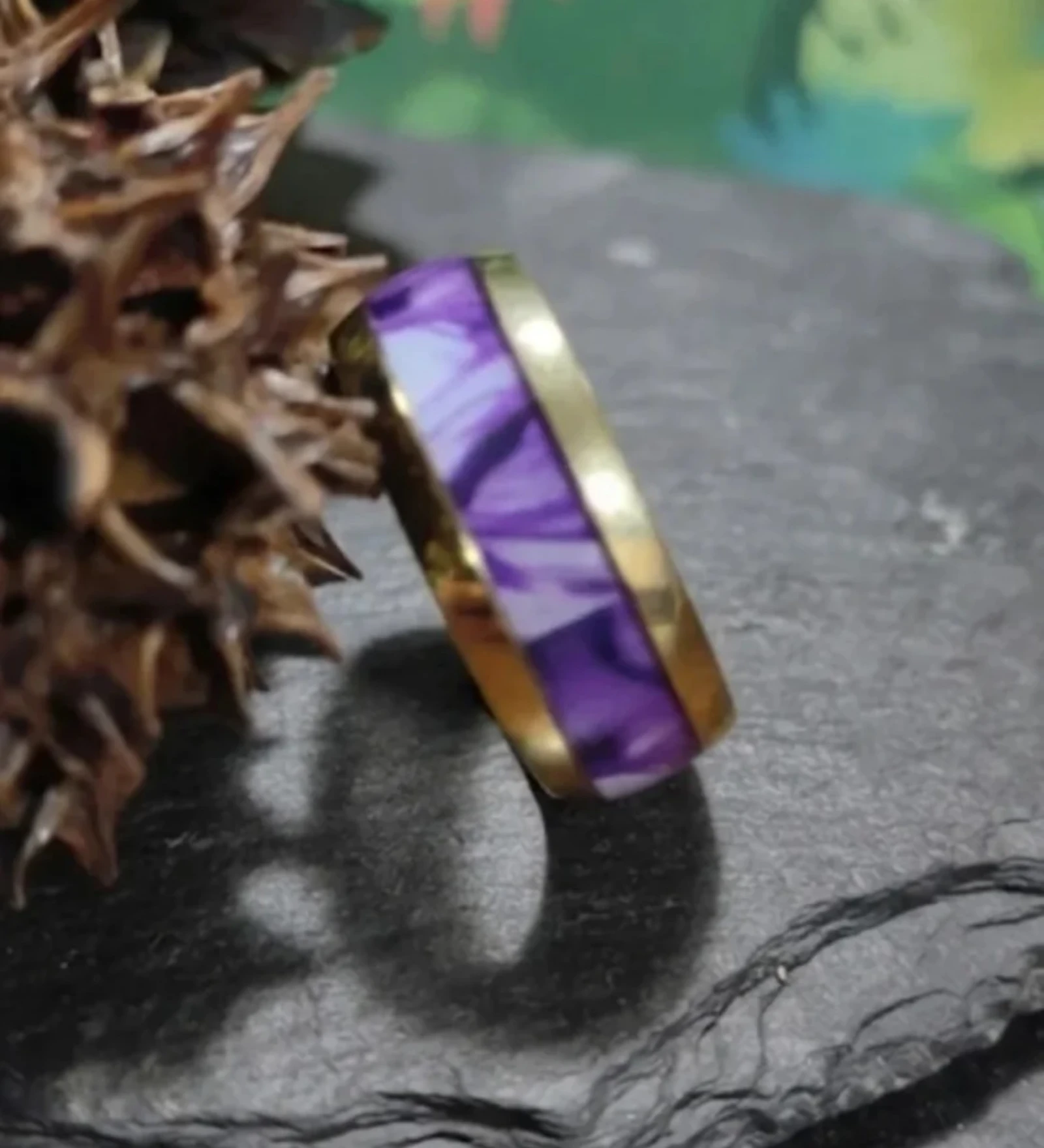 Gold-plated acero ring – photo 2